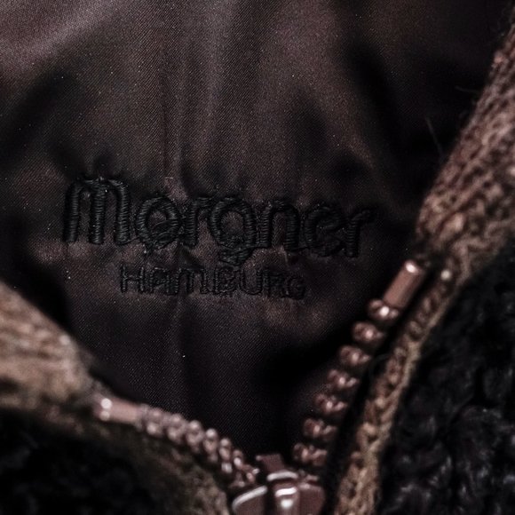 Morgner Black and Brown Persian Lamb Bomber Jacket - Picture 4 of 9